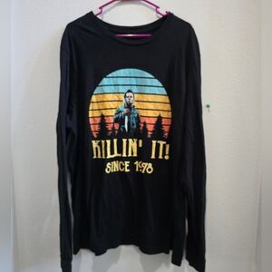 Black long sleeved t-shirt "killing it since 1978 size 2xl Halloween